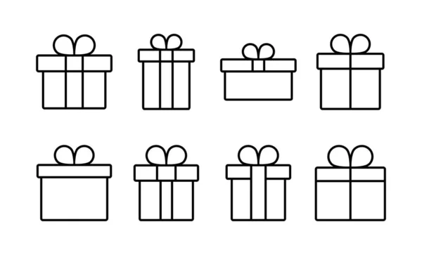 Gift Icon Vector Web Mobile App Gift Sign Symbol Birthday — Vector de stock