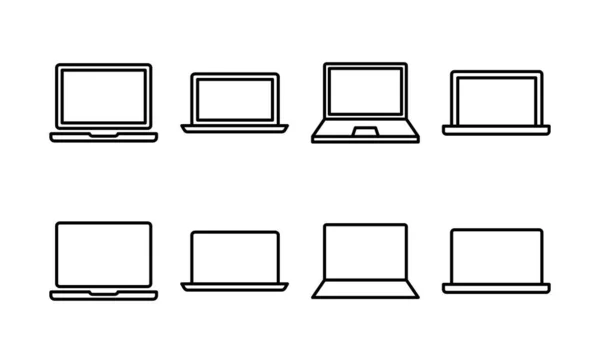 Laptop Icon Vektor Für Web Und Mobile App Computerzeichen Und — Stockvektor