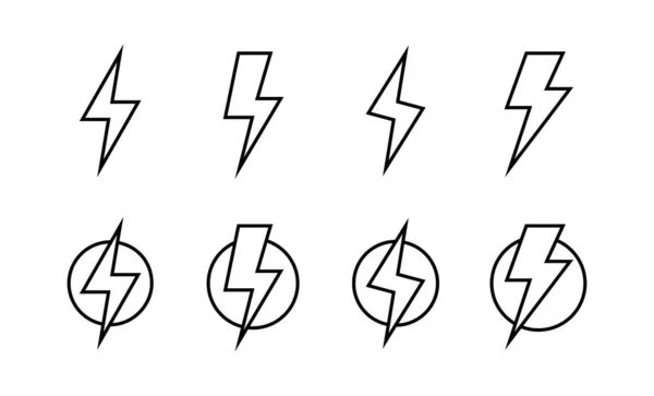 Εικονίδιο Lightning Διάνυσμα Για Web Και Κινητά App Ηλεκτρικό Σήμα — Διανυσματικό Αρχείο
