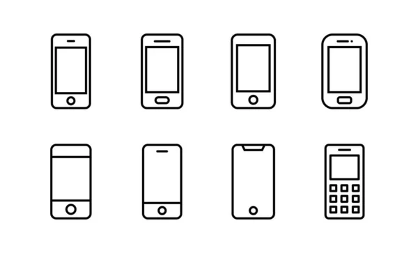 Вектор Значков Телефона Веб Мобильного Приложения Позывной Символ Телефонный Символ — стоковый вектор
