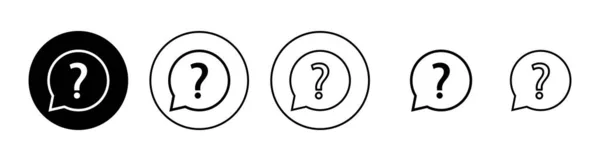 Иконки Вопросов Установлены Знак Вопроса Символ — стоковый вектор