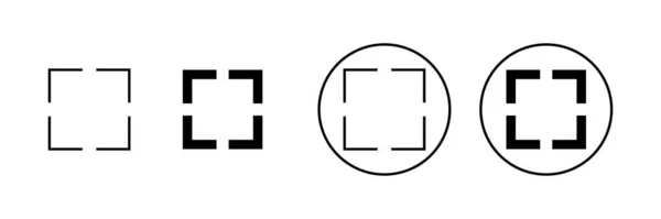 Vollbild Icon Gesetzt Erweitern Sie Auf Vollbild Zeichen Und Symbol — Stockvektor