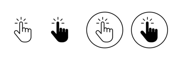 Hand Markören Ikoner Som Markörtecken Och Symbol Hand Markör Ikon — Stock vektor