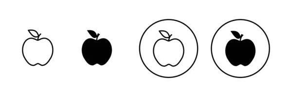 Conjunto Ícones Apple Sinal Apple Símbolos Para Web Design —  Vetores de Stock