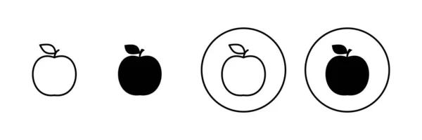 アップルのアイコンセット ウェブデザインのためのAppleの記号と記号 — ストックベクタ