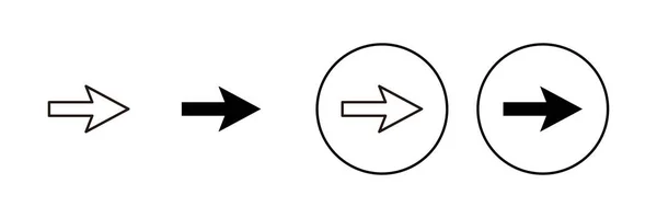 Conjunto Iconos Flecha Signo Flecha Símbolo Para Diseño Web — Vector de stock