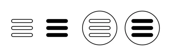 Εικονίδια Μενού Έτοιμα Σύμβολο Και Σύμβολο Μενού Ιστού Σύμβολο Μενού — Διανυσματικό Αρχείο