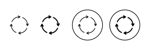 Recyklační Ikony Nastaveny Recyklační Značka Symbol — Stockový vektor