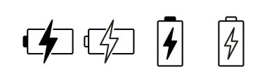 Battery icon vector for web and mobile app. battery charging sign and symbol. battery charge level