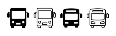 Bus icon vector for web and mobile app. bus sign and symbol. transport symbol