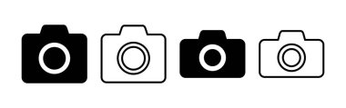 Camera icon vector for web and mobile app. photo camera sign and symbol. photography icon.