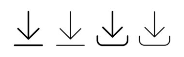 Download icon vector for web and mobile app. Download sign and symbol