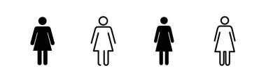 Female icon vector for web and mobile app. woman sign and symbol