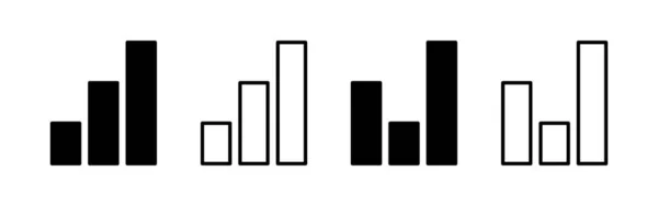 Growing Graph Icon Vector Web Mobile App Chart Sign Symbol — Archivo Imágenes Vectoriales
