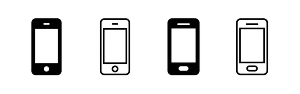 Web Mobil Uygulama Için Telefon Simgesi Vektörü Çağrı Kodu Sembol — Stok Vektör
