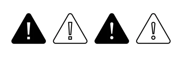 Exclamation Danger Sign Web Mobile App Attention Sign Symbol Hazard — Stok Vektör