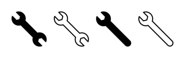 Вектор Иконки Ключа Веб Мобильного Приложения Ref Знак Инструмента Символ — стоковый вектор