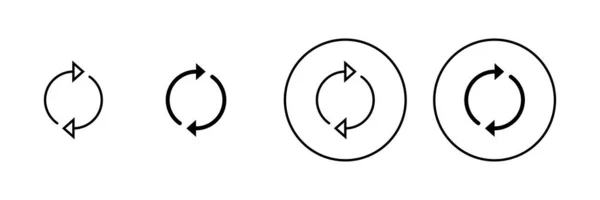 Symbole Aktualisieren Zeichen Und Symbol Neu Laden Symbole Aktualisieren — Stockvektor