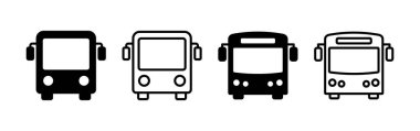 Bus icon vector for web and mobile app. bus sign and symbol. transport symbol