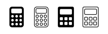 Calculator icon vector for web and mobile app. Accounting calculator sign and symbol.