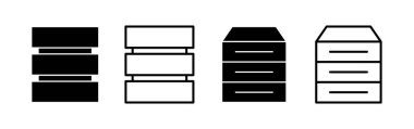 Database icon vector for web and mobile app. database sign and symbol