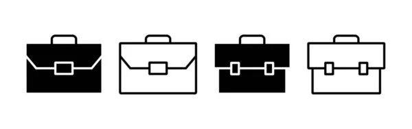 Briefcase Icon Vector Web Mobile App Suitcase Sign Symbol Luggage — ストックベクタ