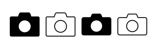 Camera Icon Vector Web Mobile App Photo Camera Sign Symbol — Wektor stockowy