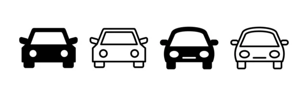 Вектор Значков Автомобиля Веб Мобильного Приложения Знак Машины Символ Маленький — стоковый вектор