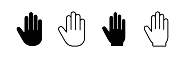 Hand Icon Vector Web Mobile App Hand Sign Symbol Hand — 스톡 벡터