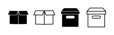 Box icon vector for web and mobile app. box sign and symbol, parcel, package