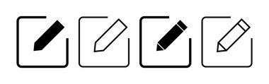 Edit icon vector for web and mobile app. edit document sign and symbol. edit text icon. pencil. sign up