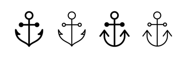 Anchor Icon Vector Web Mobile App Anchor Sign Symbol Anchor — 图库矢量图片