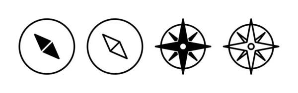 Compass Icon Vector Web Mobile App Arrow Compass Icon Sign — Stockvektor