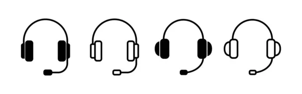Headphone Icon Vector Web Mobile App Headphone Sign Symbol — ストックベクタ