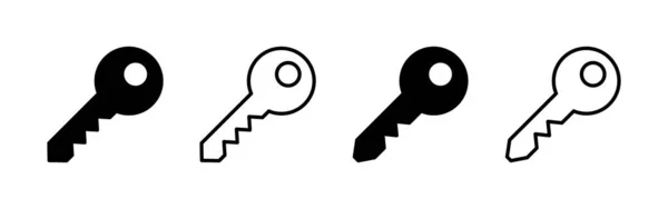Vektor Ikon Kláves Pro Webovou Mobilní Aplikaci Značka Symbol Klíče — Stockový vektor