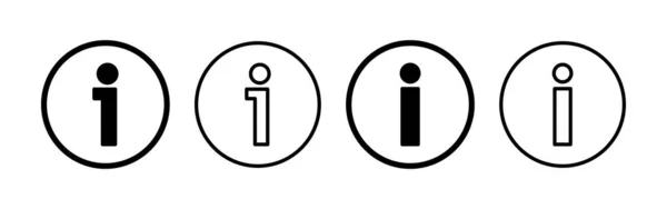 Вектор Значка Інформації Веб Мобільного Додатку Про Нас Знак Символ — стоковий вектор