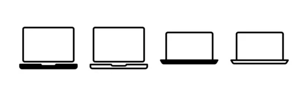 Вектор Значков Ноутбука Веб Мобильного Приложения Знак Символ Компьютера — стоковый вектор