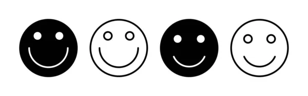 Vetor Ícone Sorriso Para Web Aplicativo Móvel Ícone Emoticon Sorriso —  Vetores de Stock