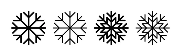 网络应用和移动应用的雪花图标向量 雪花标志和符号 — 图库矢量图片