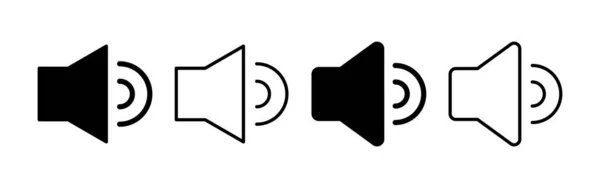 Speaker Icon Vector Voor Web Mobiele App Volumebord Symbool Luidsprekerpictogram — Stockvector