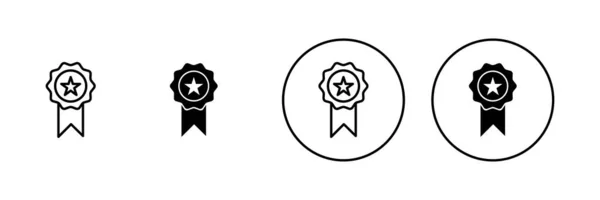Badge Icon Set Awards Icon Vector Achieve Sign Symbols — Stock Vector