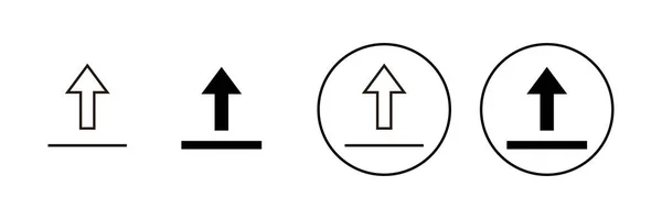 Odeslat Ikony Nastaveny Načíst Datový Znak Symbol — Stockový vektor