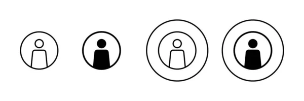 Иконы Установлены Знак Человека Символ Люди Икона — стоковый вектор