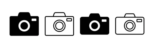 Camera Icon Vector Web Mobile App Photo Camera Sign Symbol — 图库矢量图片