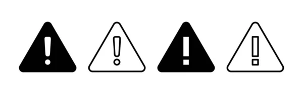 Exclamation Danger Sign Web Mobile App Attention Sign Symbol Hazard — Vector de stock