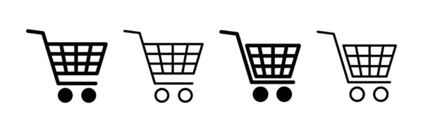Wektor Ikony Zakupów Dla Aplikacji Internetowej Mobilnej Znak Symbol Wózka — Wektor stockowy