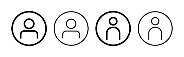 Vecteur Icônes Utilisateur Pour Application Web Mobile Signe Symbole Personne — Image vectorielle