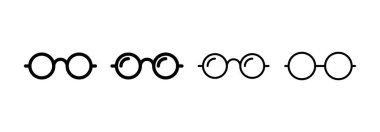Glasses icon vector for web and mobile app. Glasses sign and symbol