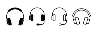 Headphone icon vector for web and mobile app. headphone sign and symbol