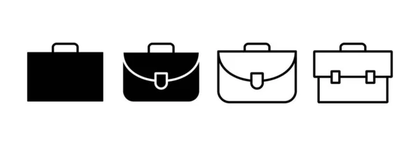 Briefcase Icon Vector Web Mobile App Suitcase Sign Symbol Luggage — Stockvektor
